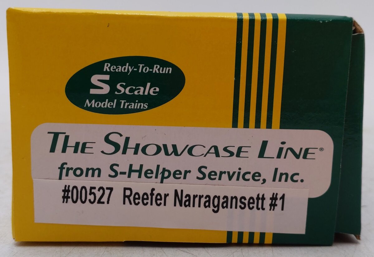 S-Helper 00527 S Gauge Narragansett Ale 40' Wooden Billboard Reefer #13 EX/Box