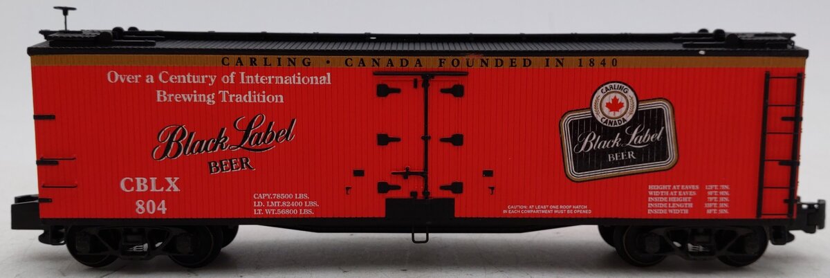S-Helper Service 00690 Carling Canada Black Label Beer CBLX Reefer #804 EX/Box