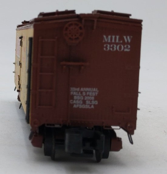 S-Helper 01883 S Gauge Weber Waukesha Beer 40' Wooden Billboard Reefer #3302 LN/Box