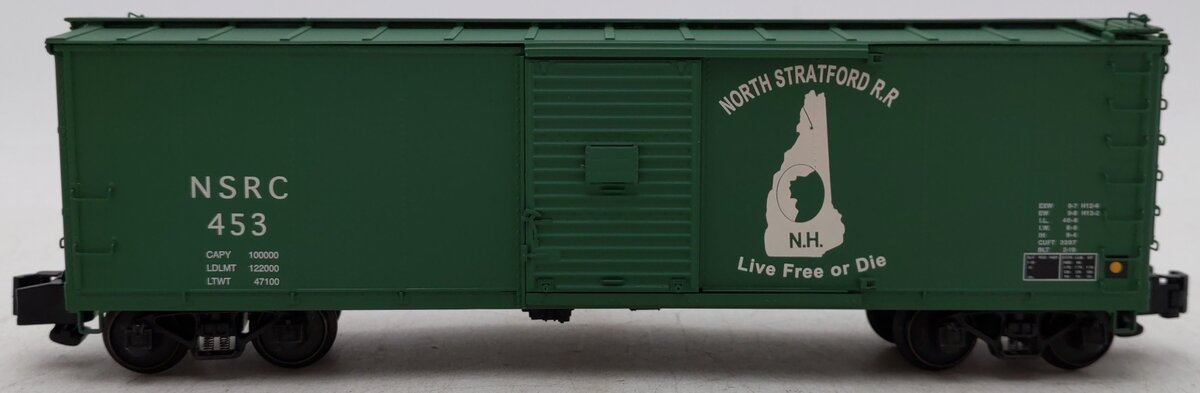 S-Helper 00807 S Gauge North Stratford Railroad Rebuilt Boxcar #453 EX/Box