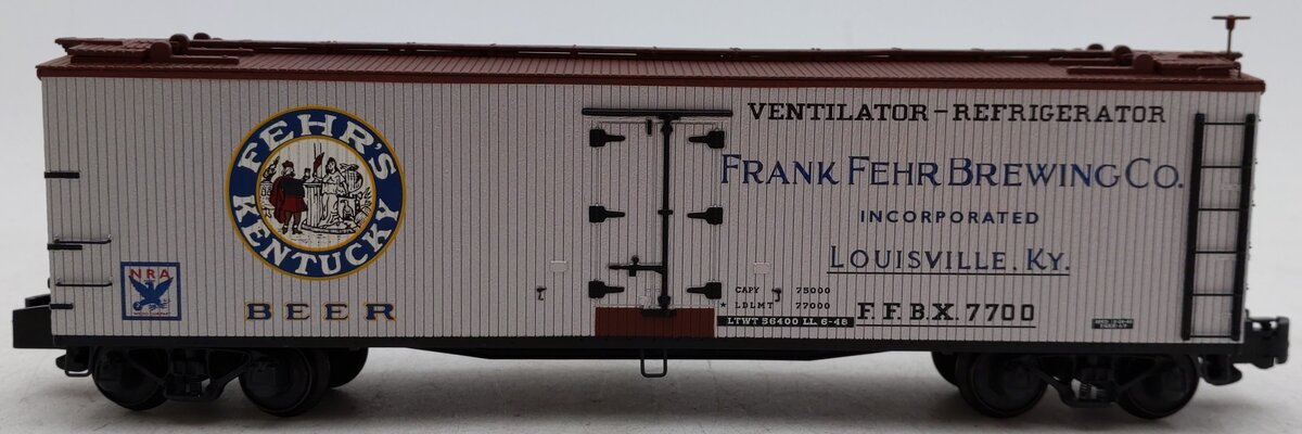 S-Helper 01899 S Gauge Fehr Brewing FFBX Ventilator-Refrigerator Car #7700 EX/Box