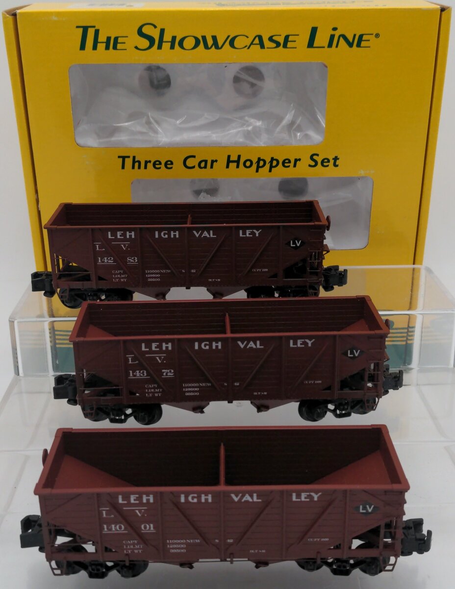 S-Helper 00772 S Gauge High Rail Lehigh Valley Hopper Set of 3 EX/Box