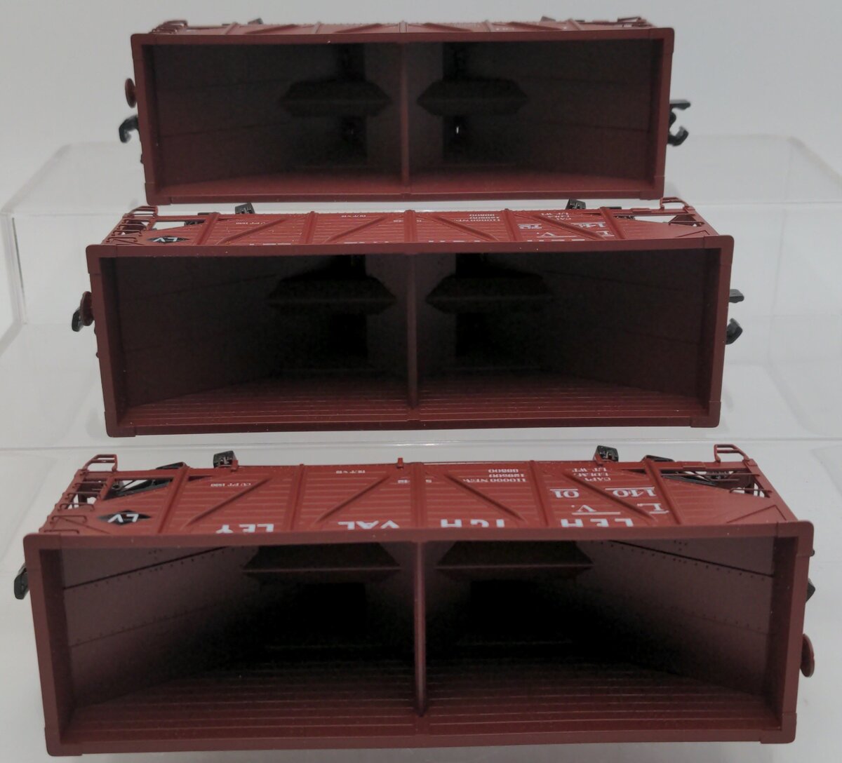S-Helper 00772 S Gauge High Rail Lehigh Valley Hopper Set of 3 EX/Box
