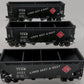 S-Helper Service 01124 S Gauge T.P.&W. Offset Hoppers 3-Pack EX/Box