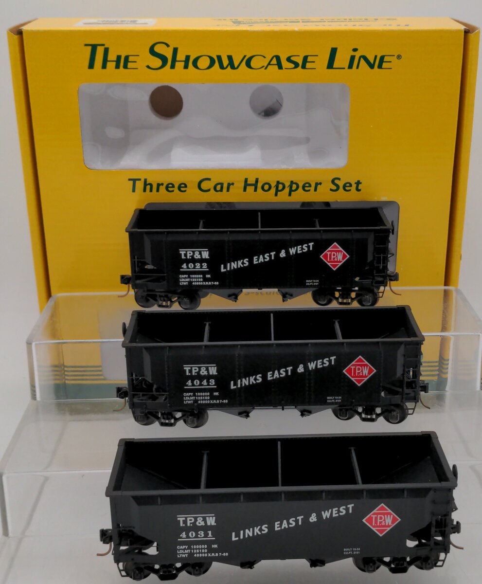 S-Helper Service 01124 S Gauge T.P.&W. Offset Hoppers 3-Pack EX/Box