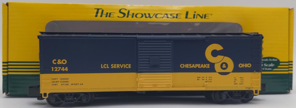 S-Helper 01919 S Gauge Rebuilt Chesapeake & Ohio Boxcar #12744 EX/Box