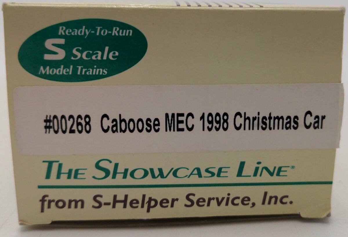 S-Helper Service 00268 S Gauge Maine Central Christmas Caboose #653 EX/Box