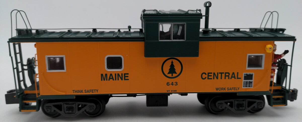 S-Helper Service 00268 S Gauge Maine Central Christmas Caboose #653 EX/Box
