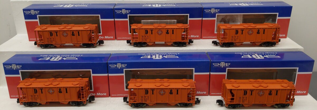 MTH 35-70006 S Detroit Toledo & Ironton PS-2 Hopper Car Set (Set of 6) VG/Box
