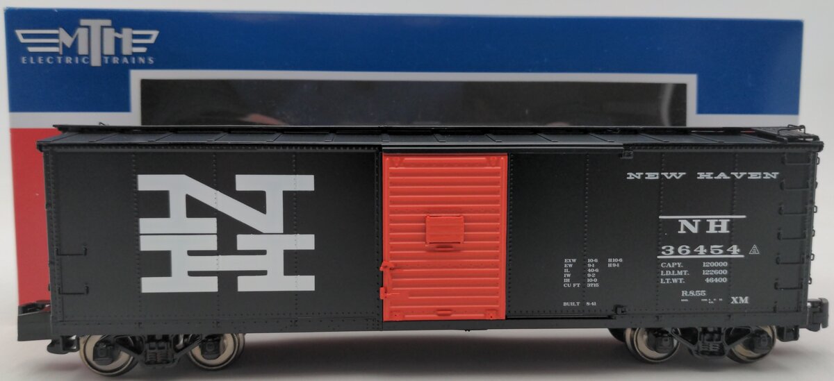 MTH 35-74004 S Scale New Haven Rebuilt Steel Boxcar #36154 EX/Box