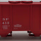 S-Helper 00029-7 S Gauge Santa Fe PS-2 2-Bay Covered Hopper #82412 LN/Box