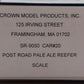 Crown Model Products SR-9050 S Gauge Post Road Pale Ale Hi-Rail Reefer #20 EX/Box