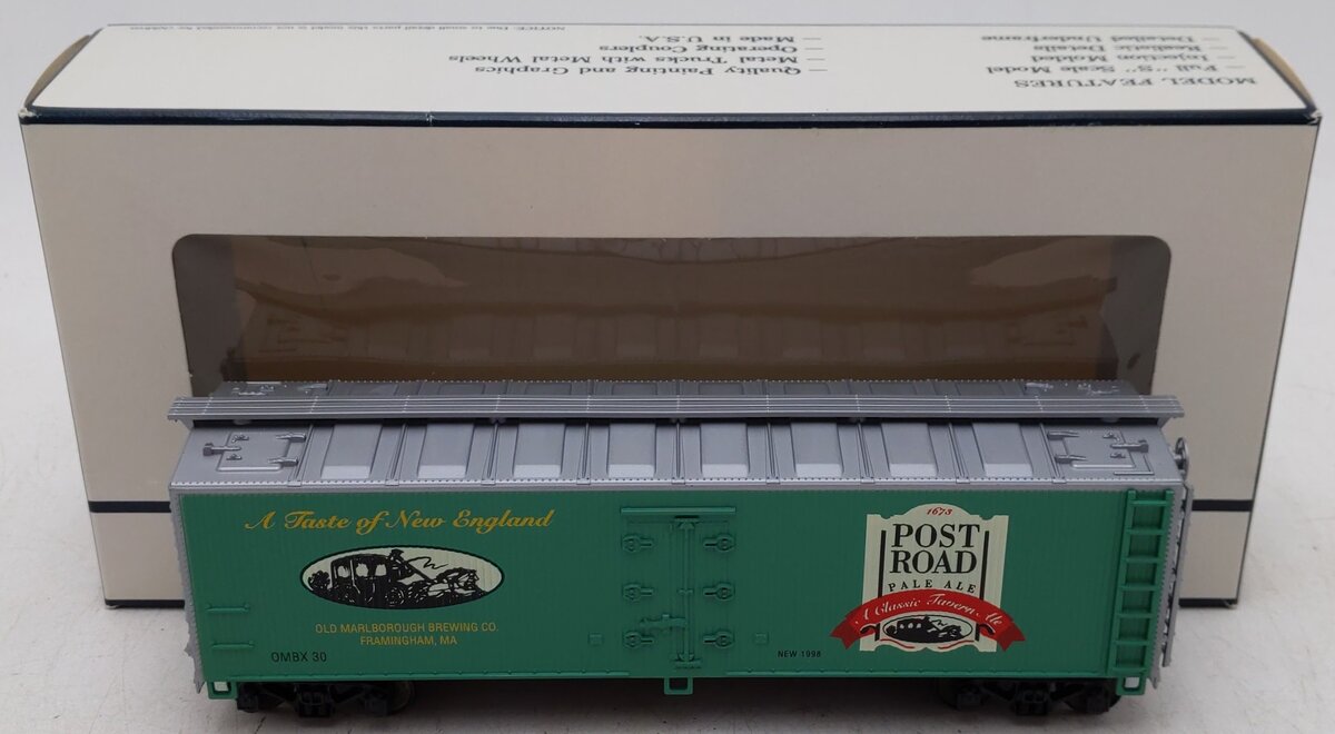 Crown Model Products SR-9050 S Gauge Post Road Pale Ale Hi-Rail Reefer #30 EX/Box