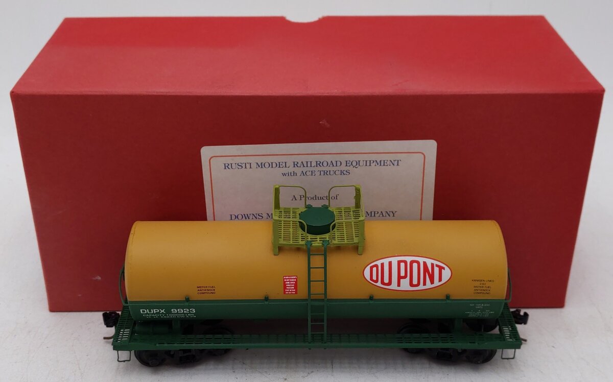 Downs Model RR TC-707 S Scale Dupont Tank Car EX/Box