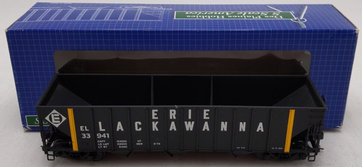 Des Plaines Hobbies DPS15012 S Scale Erie Lackawanna Hopper #33941 EX/Box