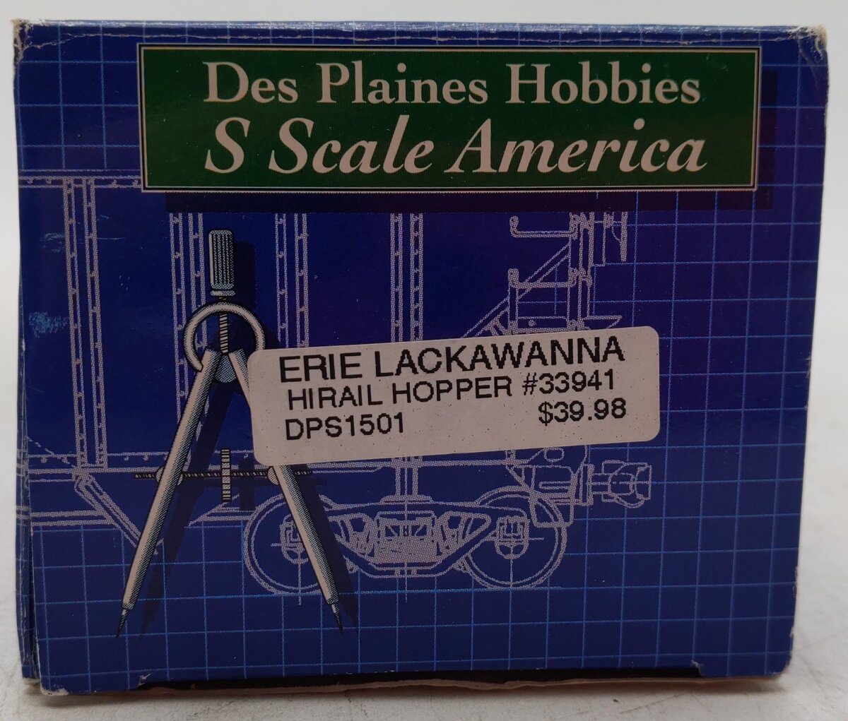 Des Plaines Hobbies DPS15012 S Scale Erie Lackawanna Hopper #33941 EX/Box