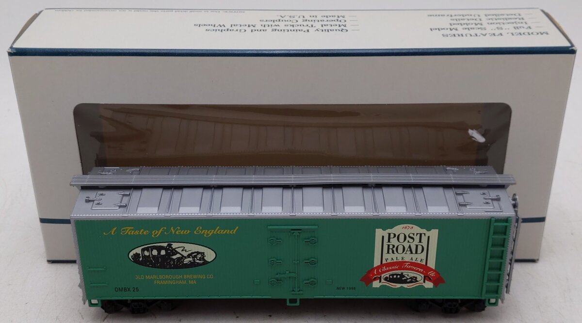 Crown Model Products SR-9050 S Gauge Post Road Pale Ale Hi-Rail Reefer #25 EX/Box
