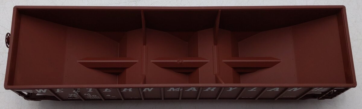 Des Plaines Hobbies 15142 "S" Gauge Western Maryland 3-Bay Hopper (High Rail) LN/Box