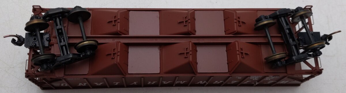 Des Plaines Hobbies 15143 "S" Scale Western Maryland 3-Bay Hopper #72308 EX/Box