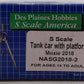 Des Plaines Hobbies NASG 2018-2 S Scale Moxie Tank Car with Platform #2013 EX/Box