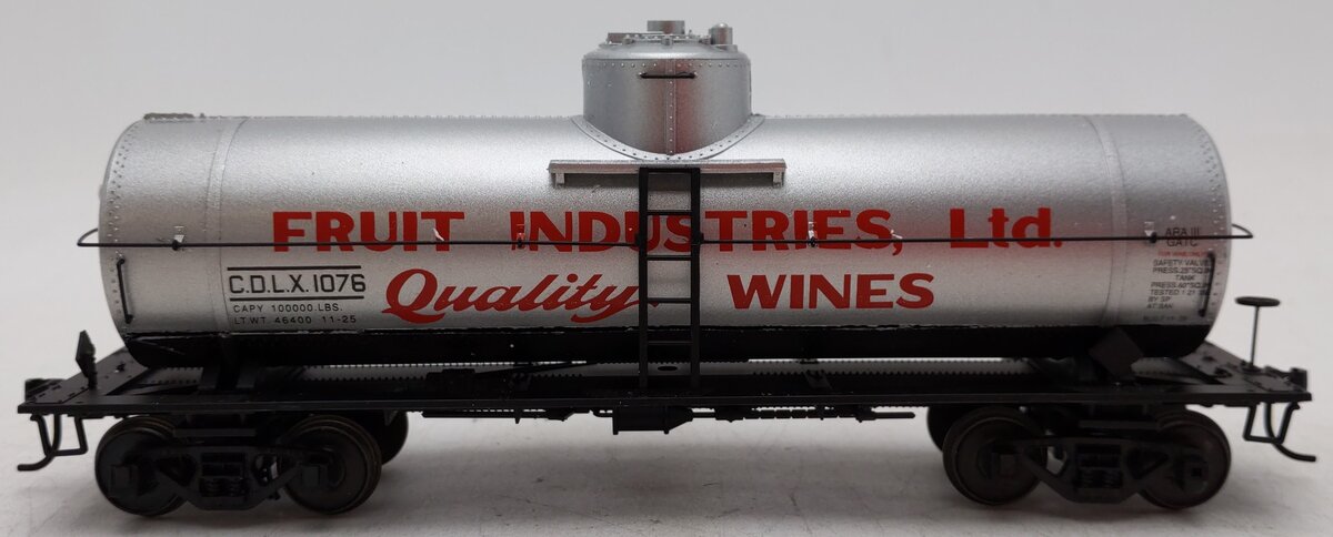 Des Plaines Hobbies DPS14121 S Gauge Fruit Industries Tank Car #1076 EX/Box