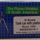 Des Plaines Hobbies NASG 2018-1 S Scale Moxie Tank Car with Platform #1948 EX/Box