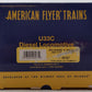 American Flyer 6-42513 S Delaware & Hudson Legacy U33C Diesel Lcomotive #761 EX