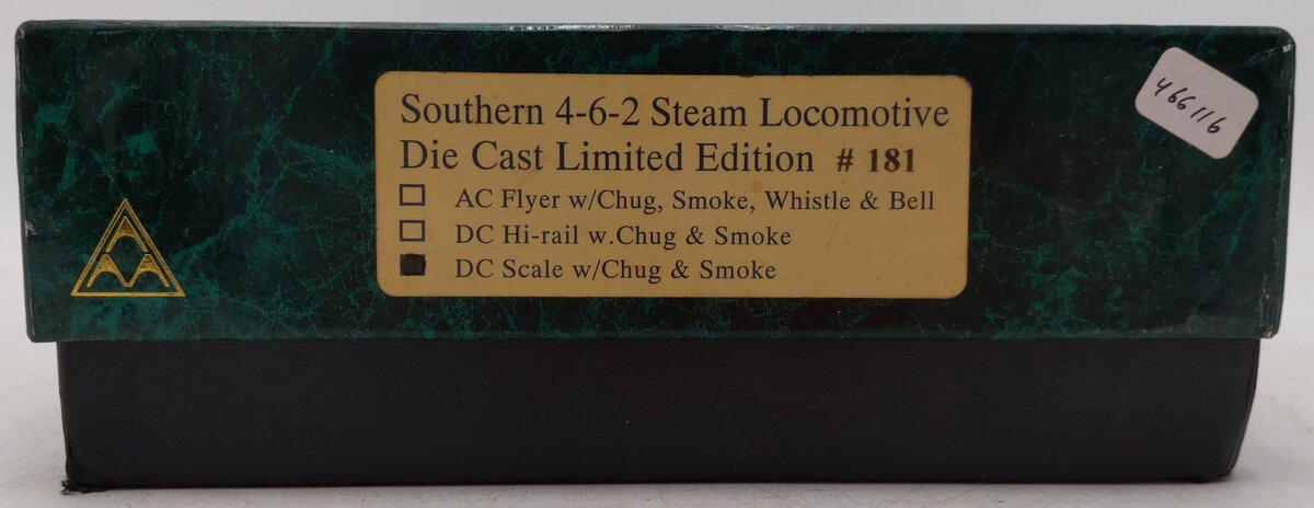 American Models 181 S Southern Crescent 4-6-2 Steam Locomotive #1397 w/ Tender EX/Box