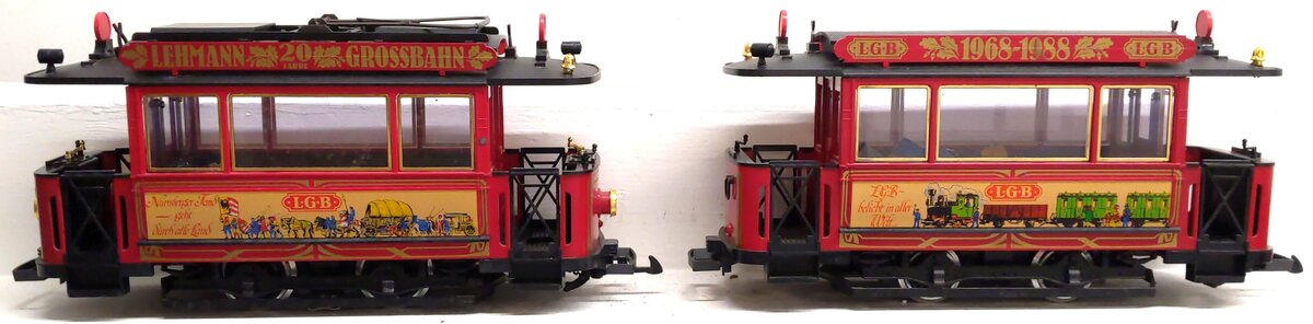 LGB 2030/50 Lehmann 20th Anniversary Trolley Set EX/Box
