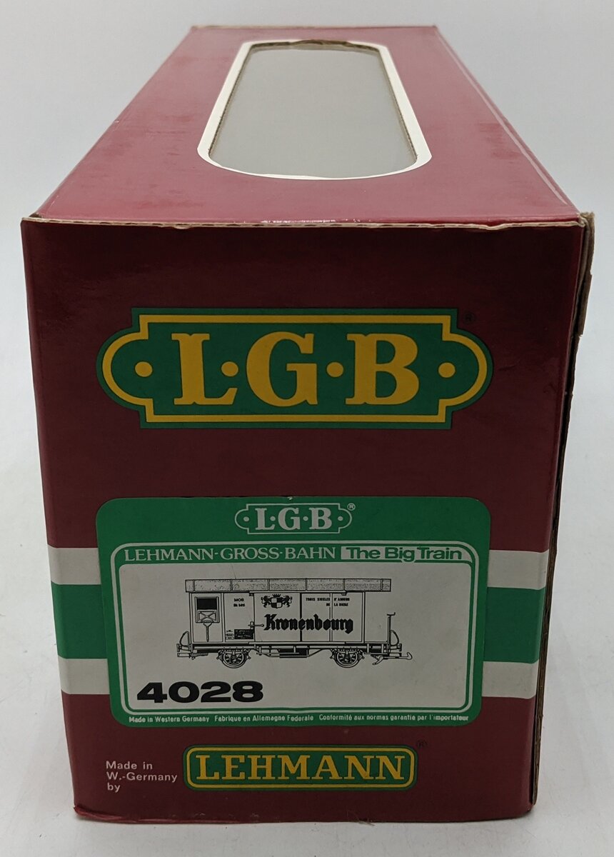 LGB 4028 G Scale Kronenbourg Boxcar EX/Box
