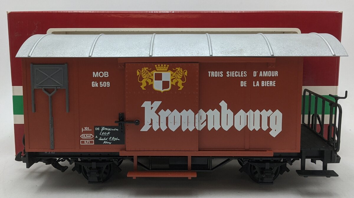 LGB 4028 G Scale Kronenbourg Boxcar EX/Box