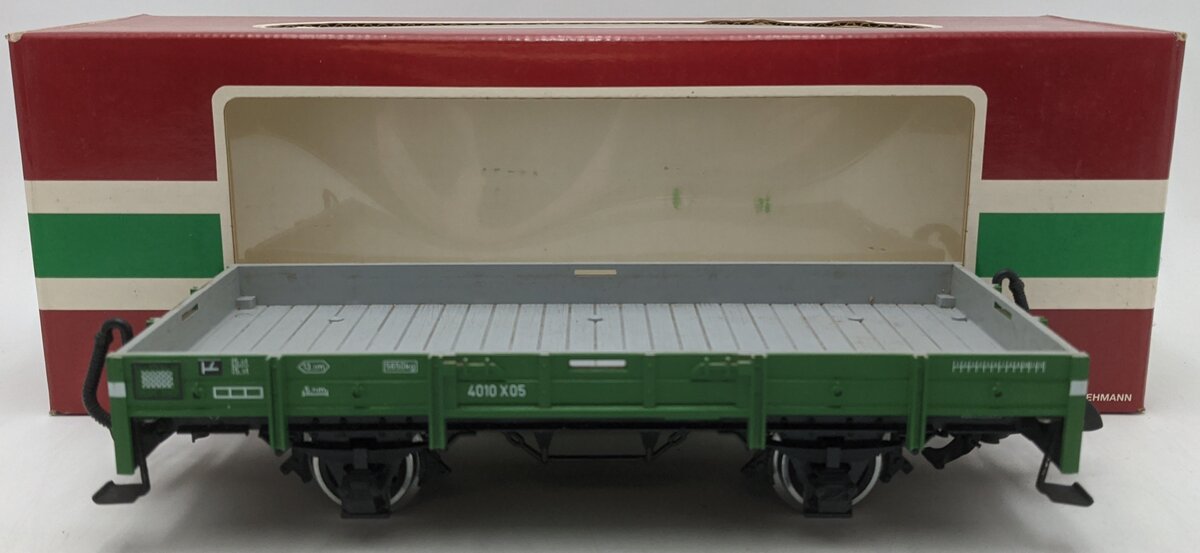 LGB 4010 G Scale Green 4-Wheel European Low Side Gondola VG/Box