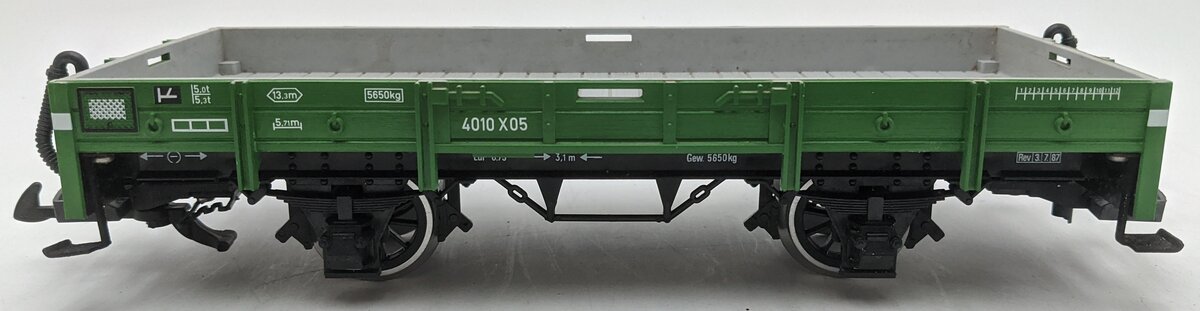 LGB 4010 G Scale Green 4-Wheel European Low Side Gondola VG/Box
