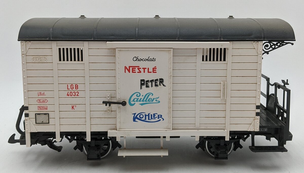LGB 4032 G Scale Nestle Caboose (Metal Wheels) EX/Box
