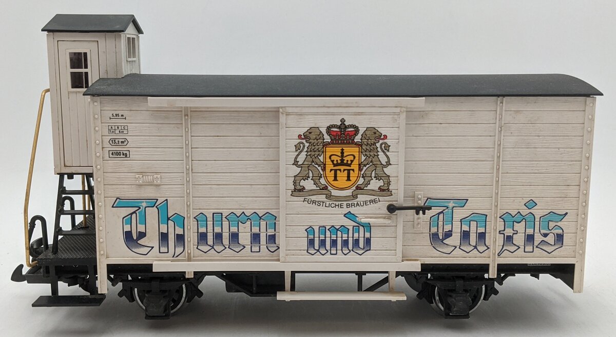 LGB 4126 G Scale Thurn & Taris Beer Car w/Brakeman's Cabin (Metal Wheels) EX/Box
