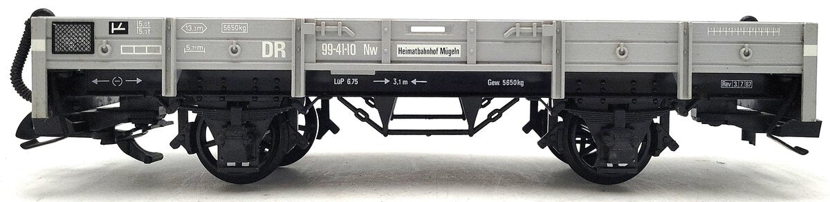 LGB 4110 G Scale 4-Wheel Gray Flat Car EX/Box