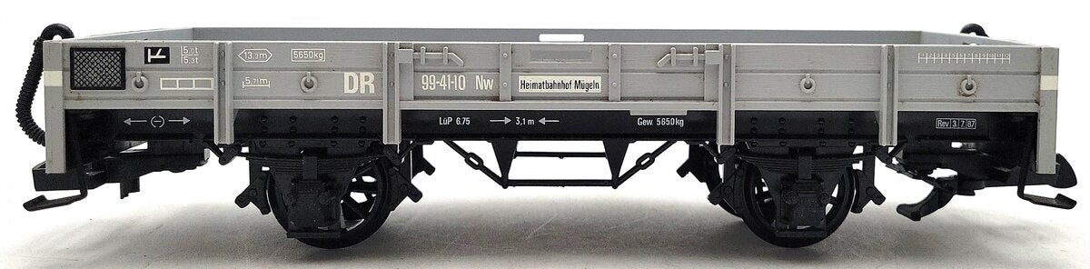 LGB 4110 G Scale 4-Wheel Gray Flat Car EX/Box