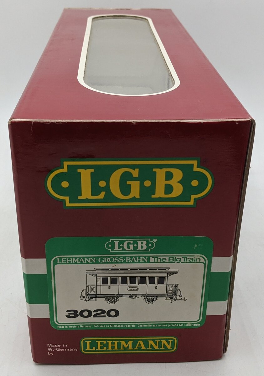 LGB 3020 G Scale Coach Car #3 EX/Box