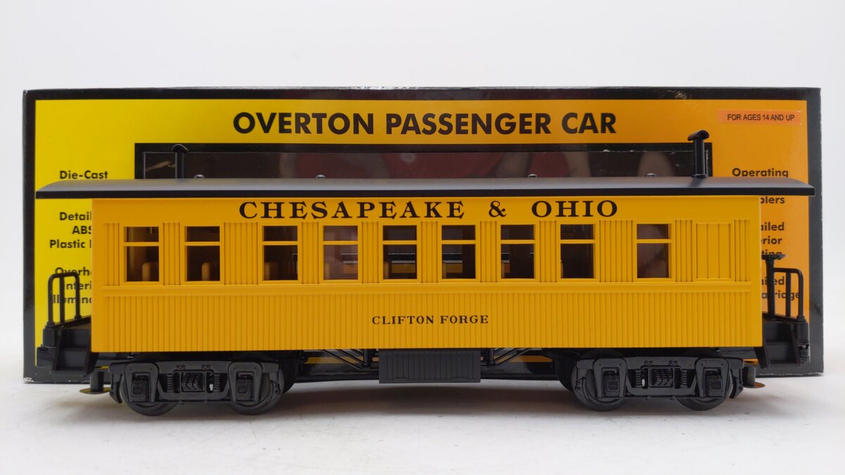 MTH 30-6425B O Chesapeake & Ohio (Clifton Forge) Overton Coach Car EX/Box