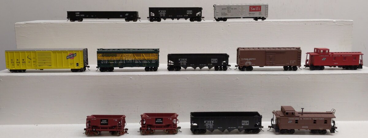 Atlas & Other HO Scale Assorted Freight Cars [12] VG