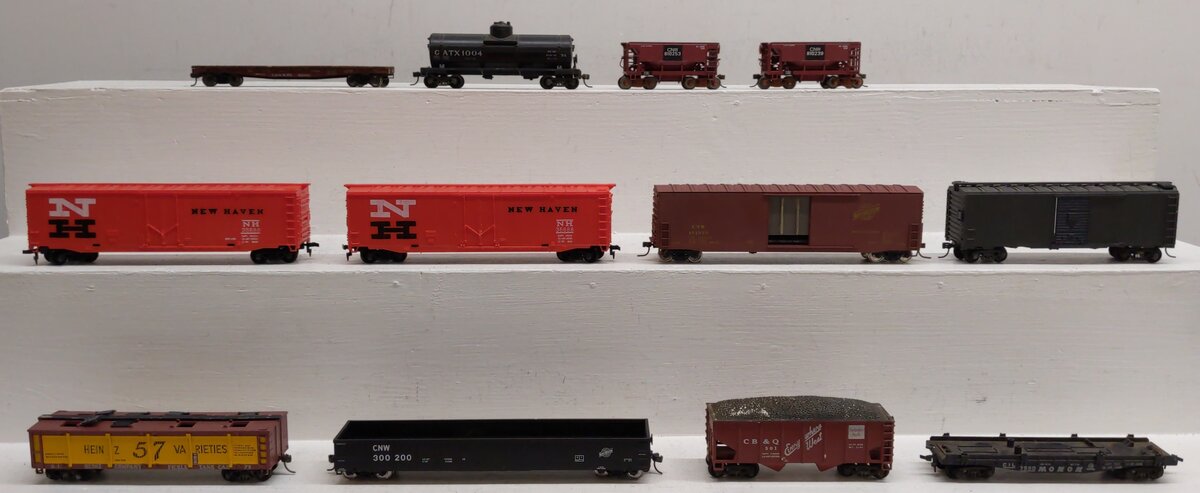 Atlas & Other HO Scale Assorted Freight Cars [12] VG