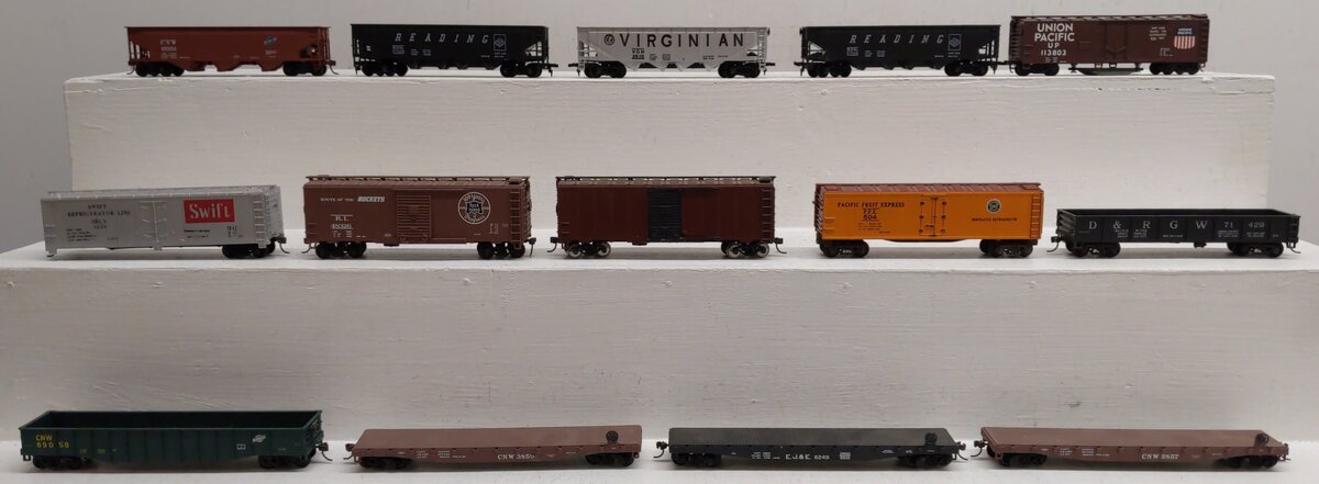 Tyco & Other HO Scale Assorted Freight Cars [14] VG