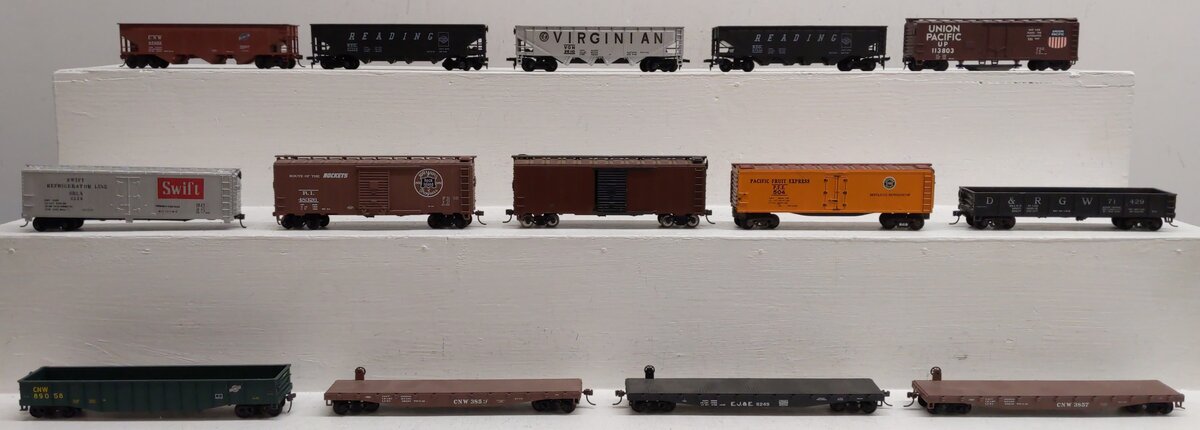 Tyco & Other HO Scale Assorted Freight Cars [14] VG