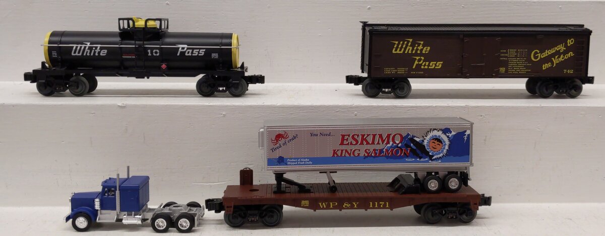 Lionel 6-31793 White Pass & Yukon Freight Car 3-Pack LN/Box