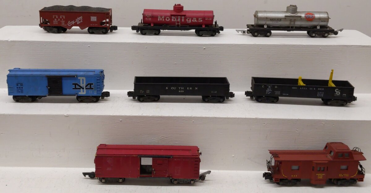 American Flyer & Lionel S Scale Assorted Freight Cars [9] VG