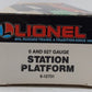 Lionel 6-12731 O Scale Train Station Platform Model Building Kit EX/Box