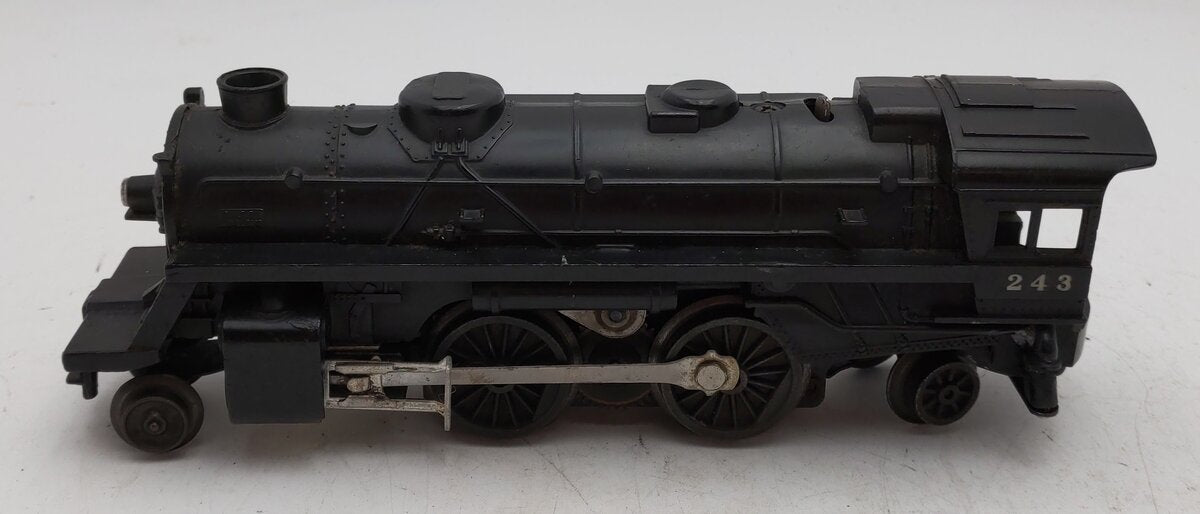 Lionel 243 Vintage O 2-4-2 Plastic Scout Steam Locomotive VG