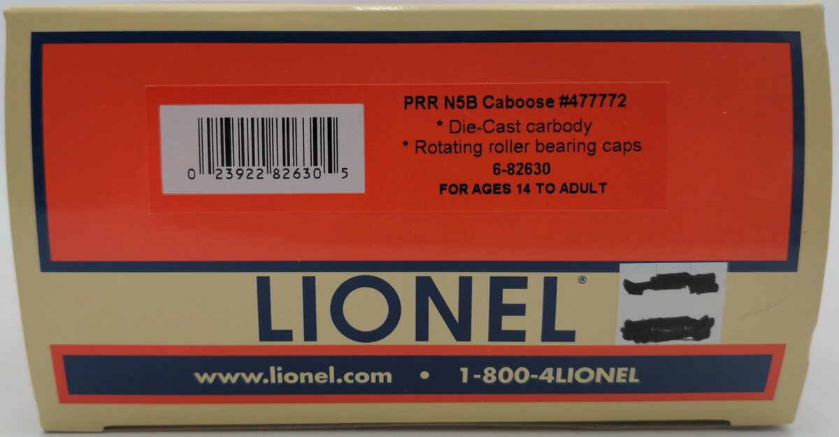 Lionel 6-82630 Pennsylvania N5B w/Trainphone Antenna Caboose #477772 EX/Box