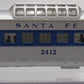 Lionel 2412, 2414, & 2416 Vintage O Santa Fe Blue Stripe Passenger Cars [3]