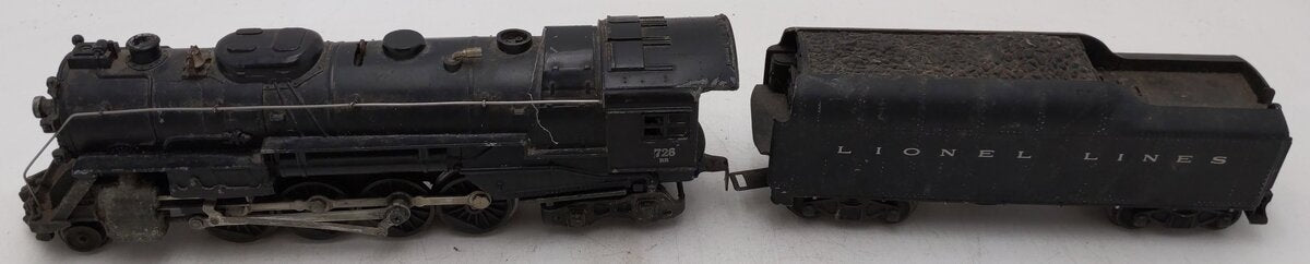 Lionel 726 Vintage O Pennsylvania 2-8-4 Die-Cast Locomotive & 2046W Tender VG
